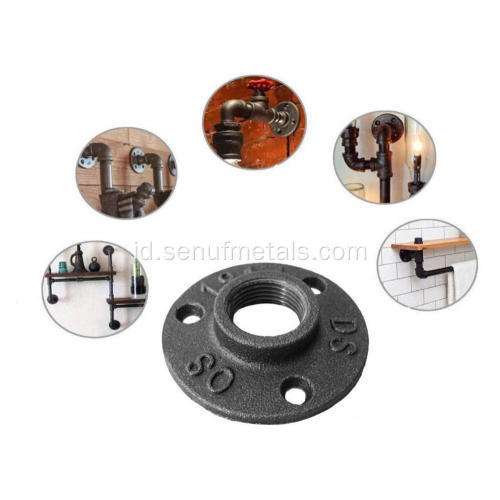 3/4 &quot;Pipa Flange Industri Flange Lantai Abu-abu Gelap